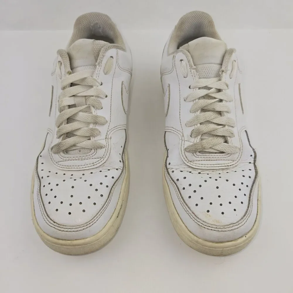 Nike‎ Court Vision Low Sneakers Shoes Triple White CD5434-100 Womens Size 7.5